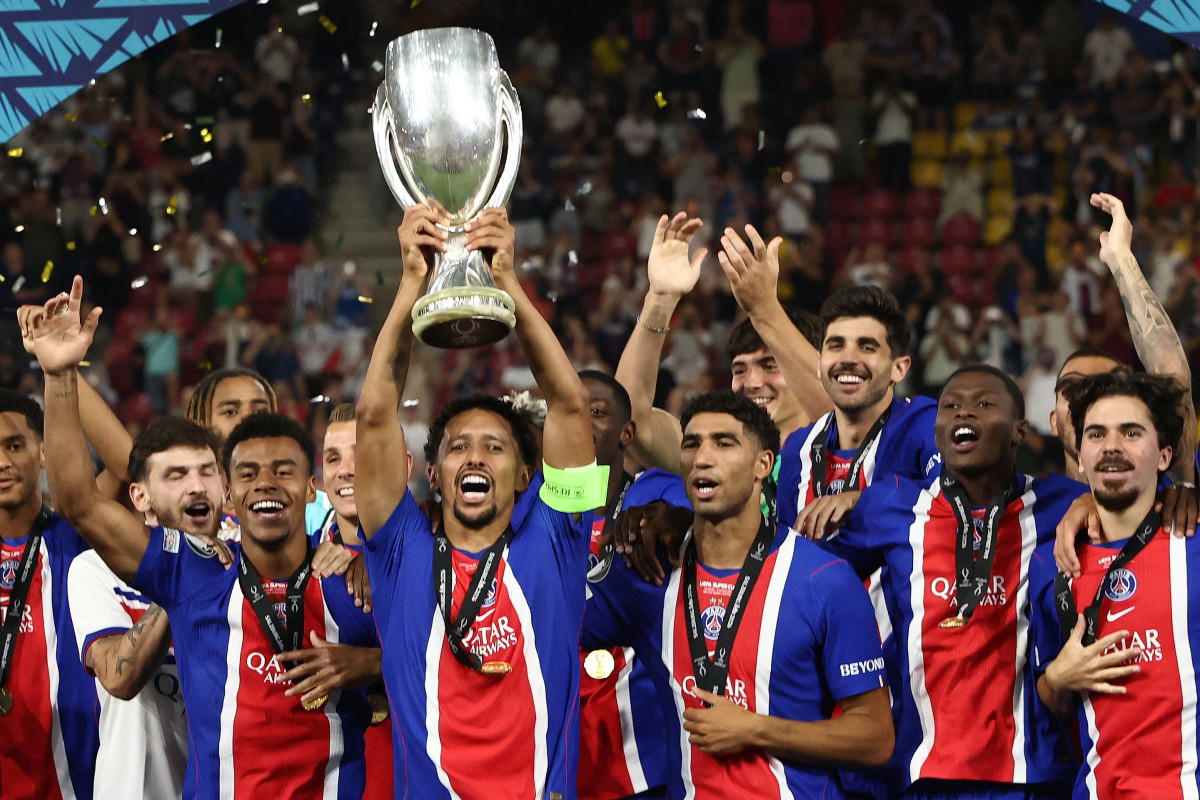 PSG Defeat Aston Villa 2-1 to Retain UEFA Super Cup
